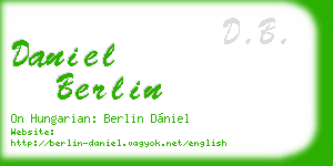 daniel berlin business card